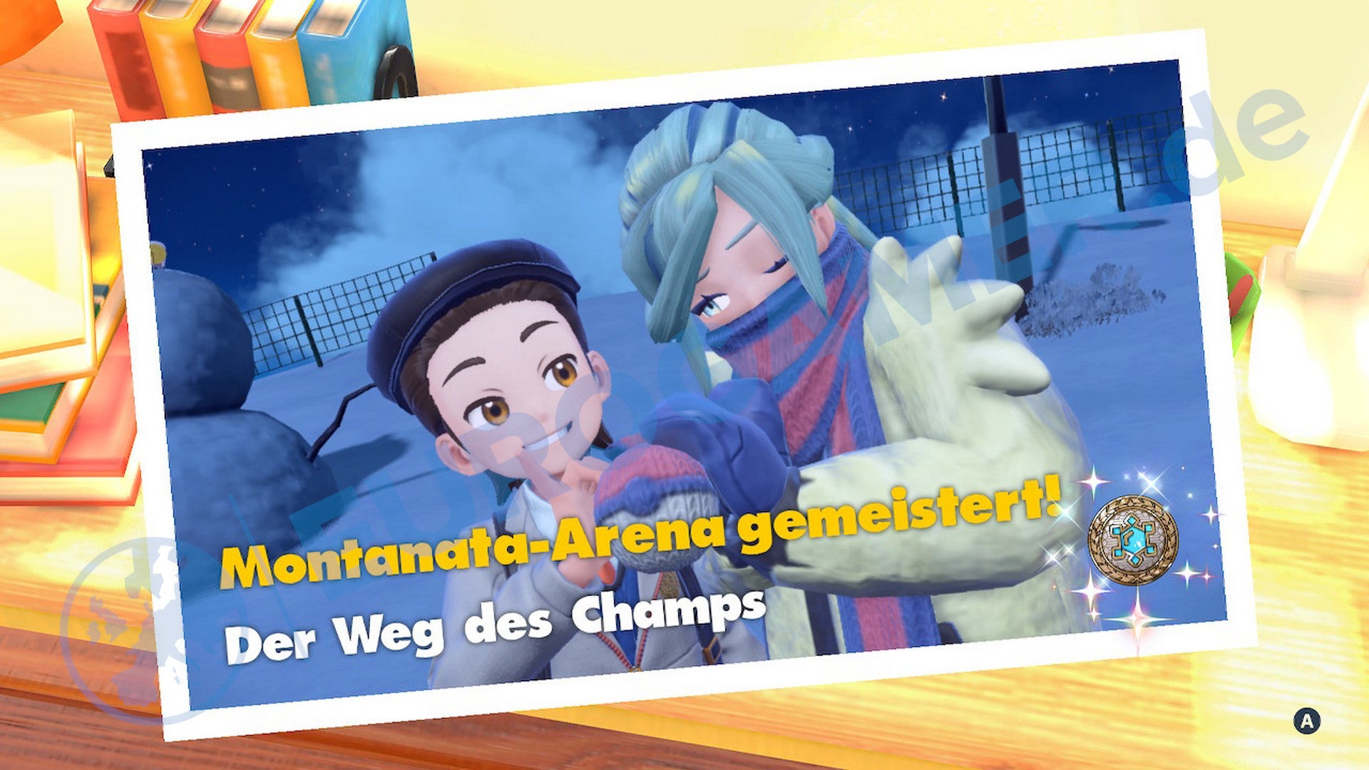 Pokémon Karmesin und Purpur: Arenaleiter Grusha in der Montanata-Arena ...